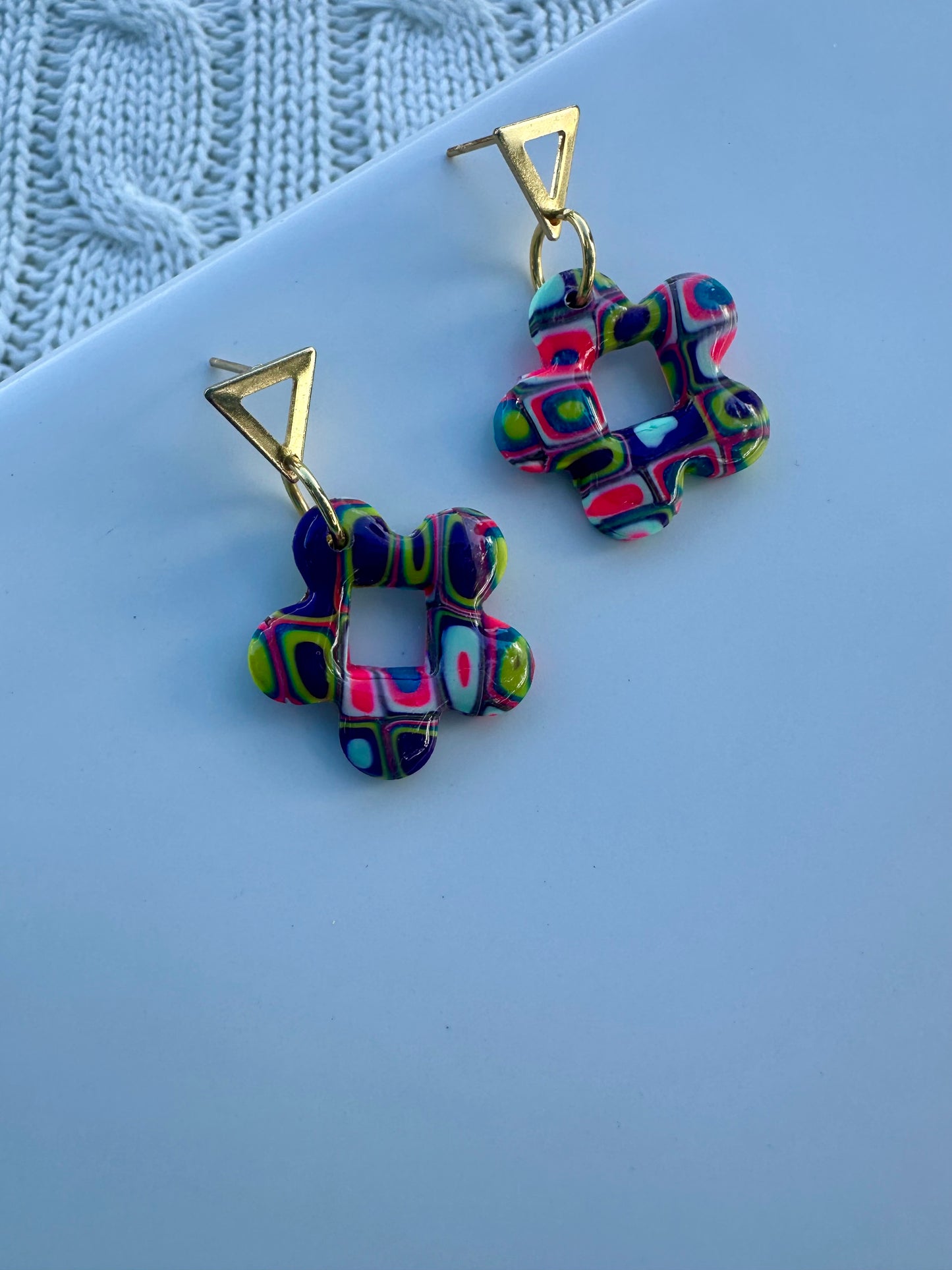 Candy flower earrings
