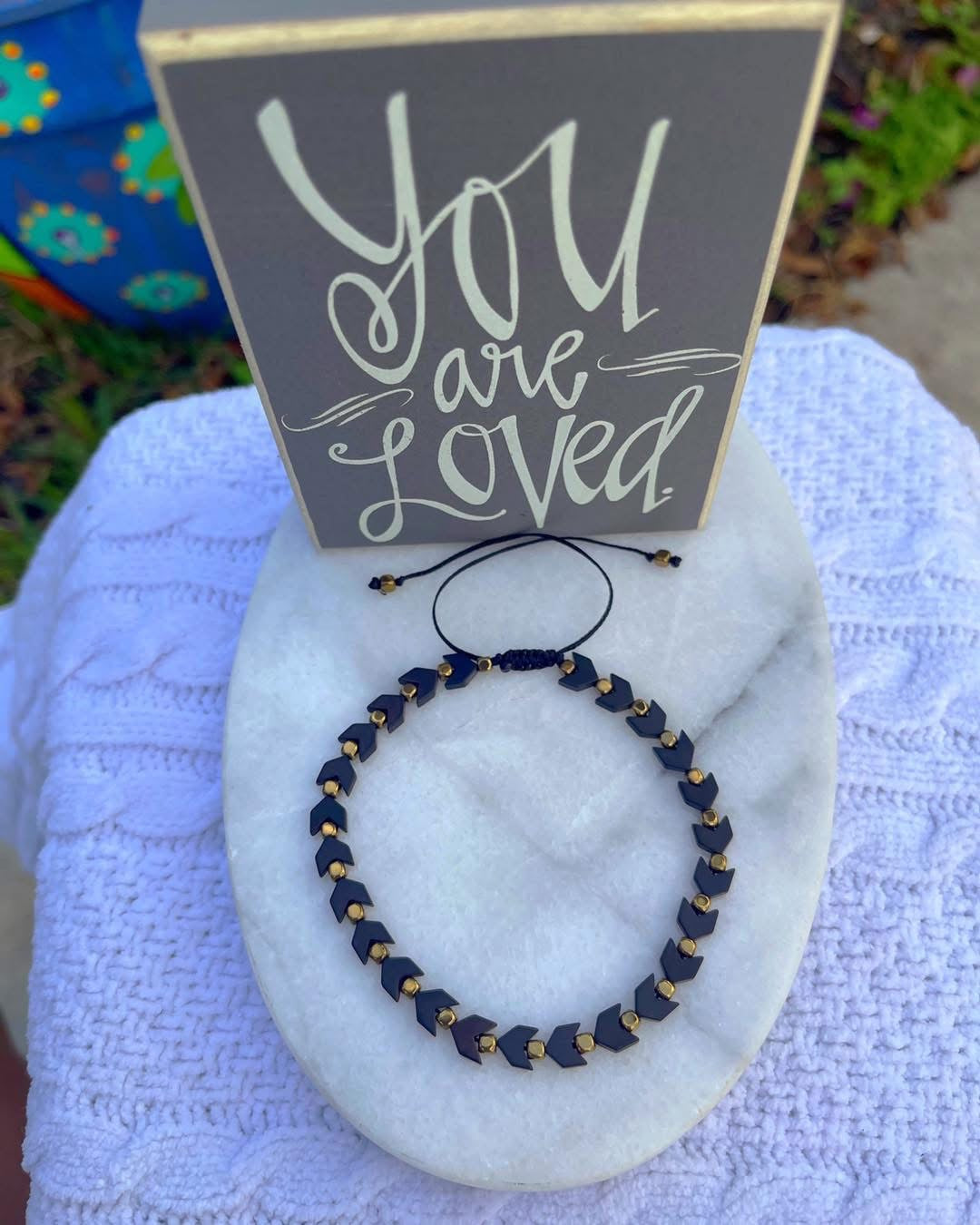 Midnight Arrow Hematite Bracelet