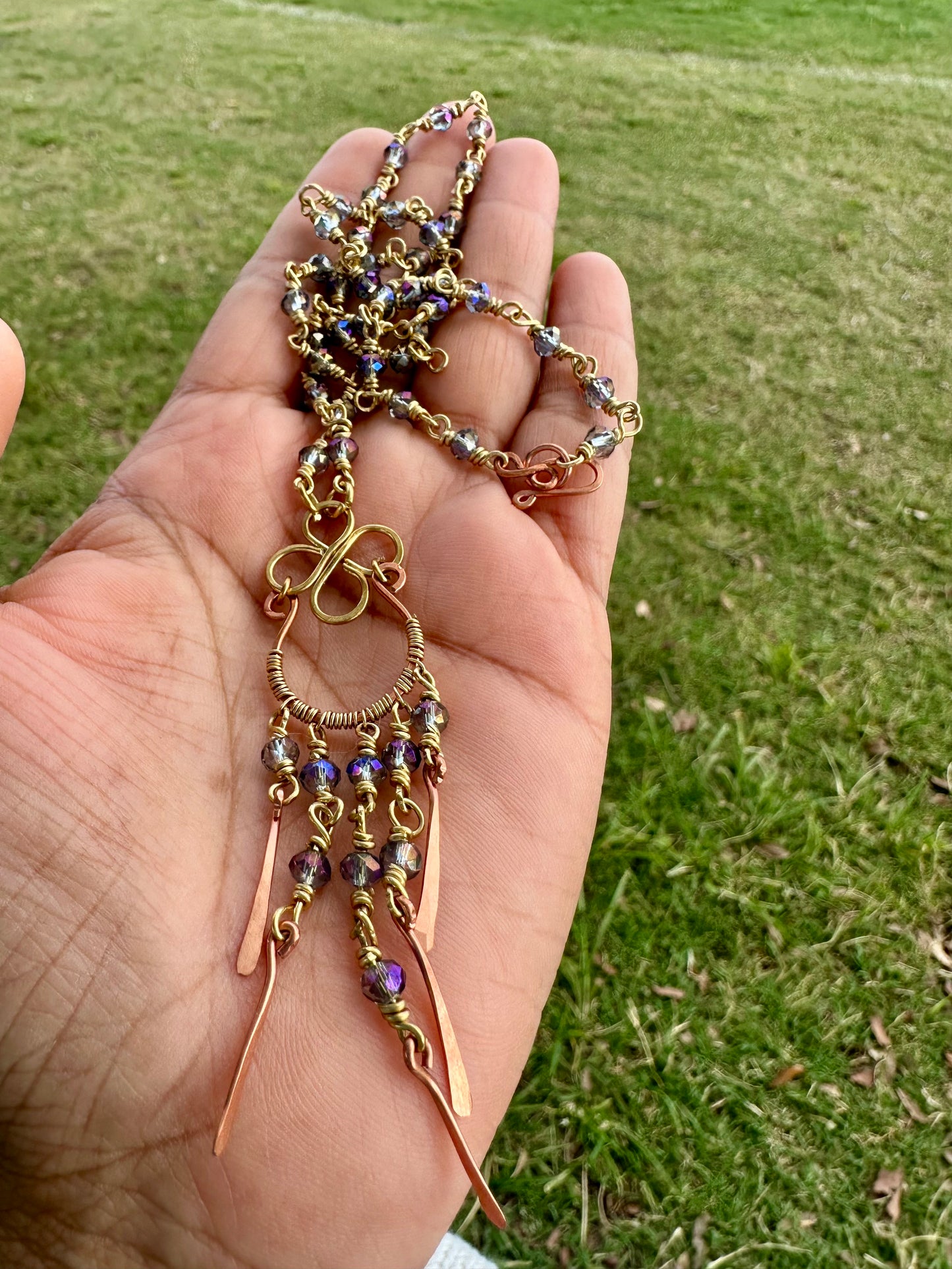 Clover Chandelier Necklace