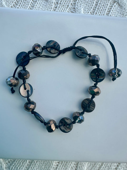 Midnight Silver Glow Bracelet