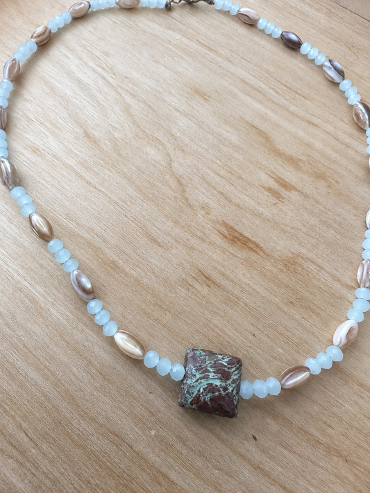 Coastal Earth Beaded Necklace