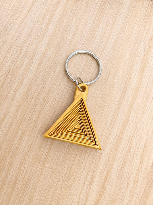 🔺 set of 2 🦋 3D Printed Infinity Triangle Fidget Keychain
