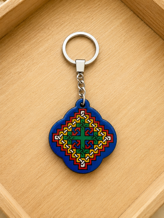 Yota Coptic Cross Keychain