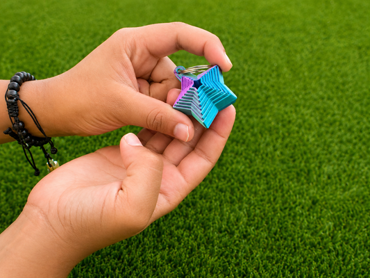 ⭐ Pink/Blue/Green Color3D Printed Star Fidget Keychain ⭐ 2 for $5