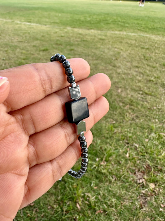 Hematite Geometry Bracelet