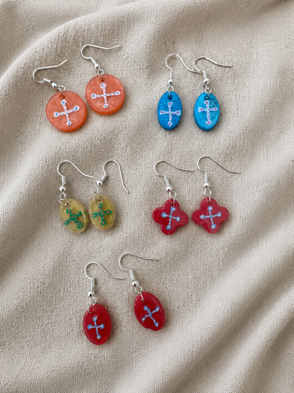 5 pairs for $10 Random Handmade Resin Earrings