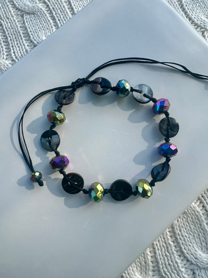 Metallic Black Prism Bracelet