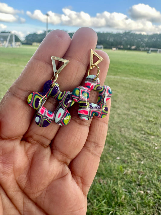 Candy flower earrings