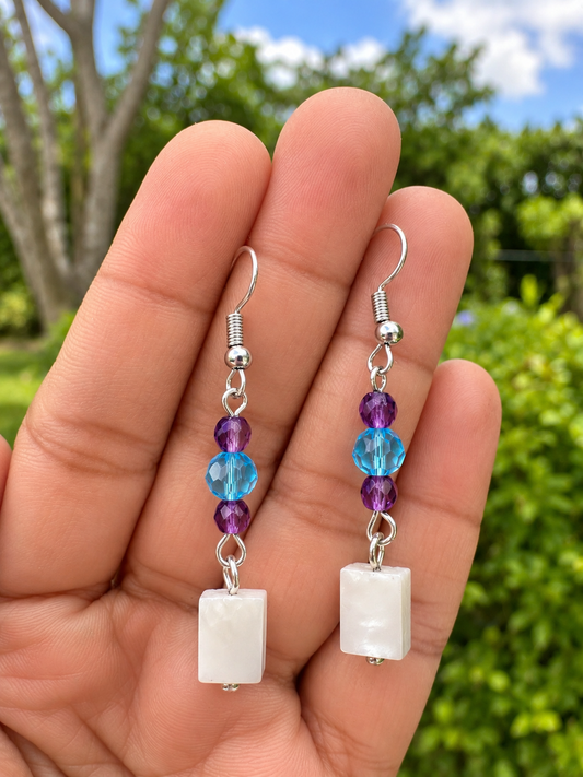 Ocean Bloom Mother of Pearl Earrings