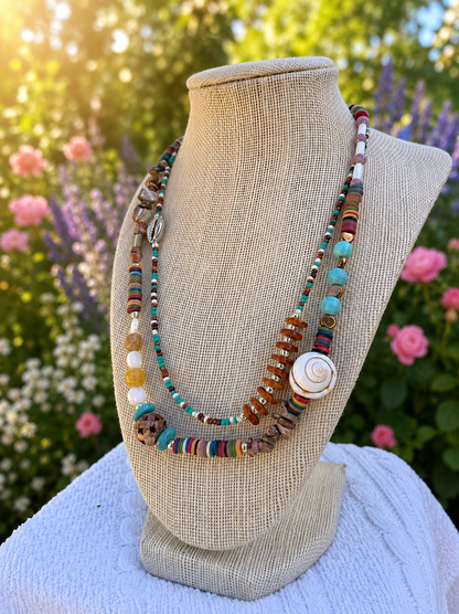 Coastal Boho Layered Necklace