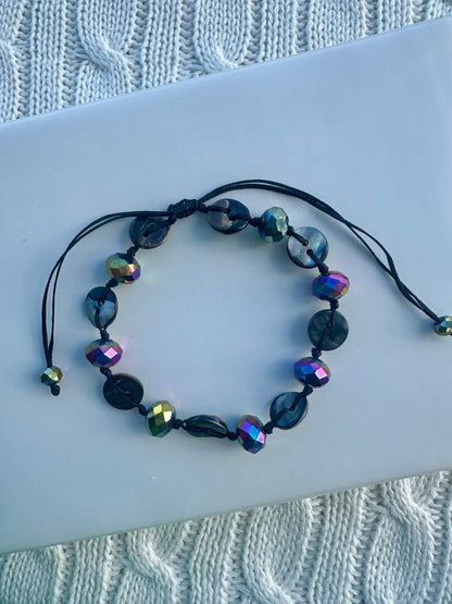 Metallic Black Prism Bracelet