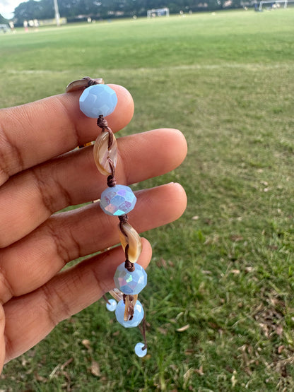 Ocean Breeze Adjustable Beaded Bracelet