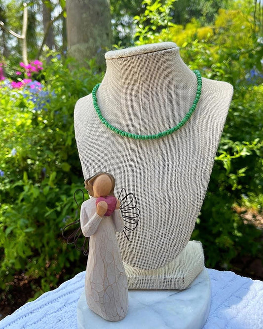 Green Meadow Beaded Choker