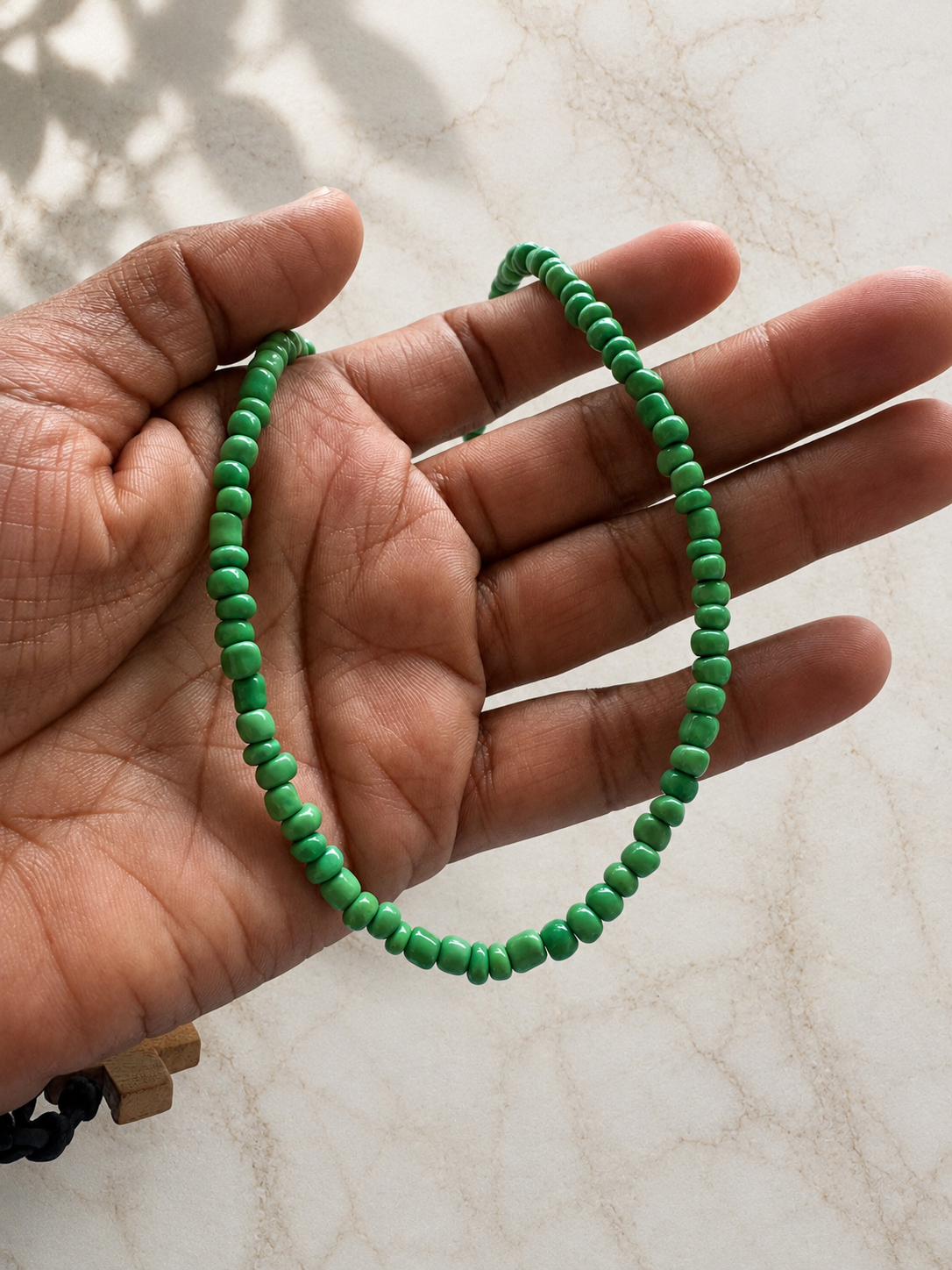 Green Meadow Beaded Choker