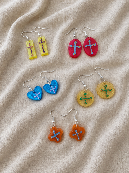 5 pairs for $10 Random Handmade Resin Earrings