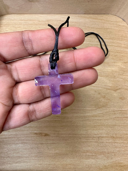 5 for $10 Mixed random colors Risen Cross Necklace