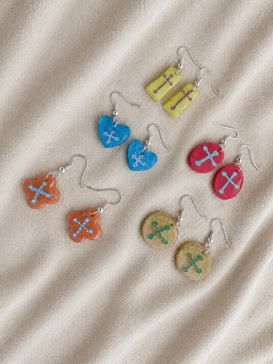 5 pairs for $10 Random Handmade Resin Earrings