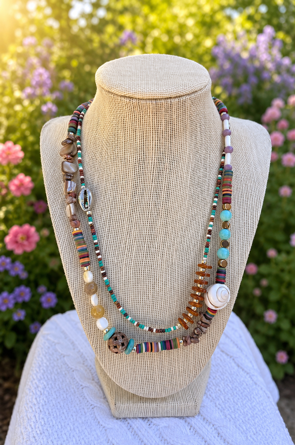Coastal Boho Layered Necklace