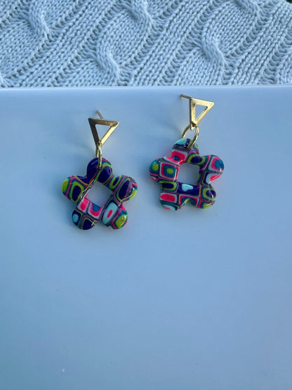 Candy flower earrings