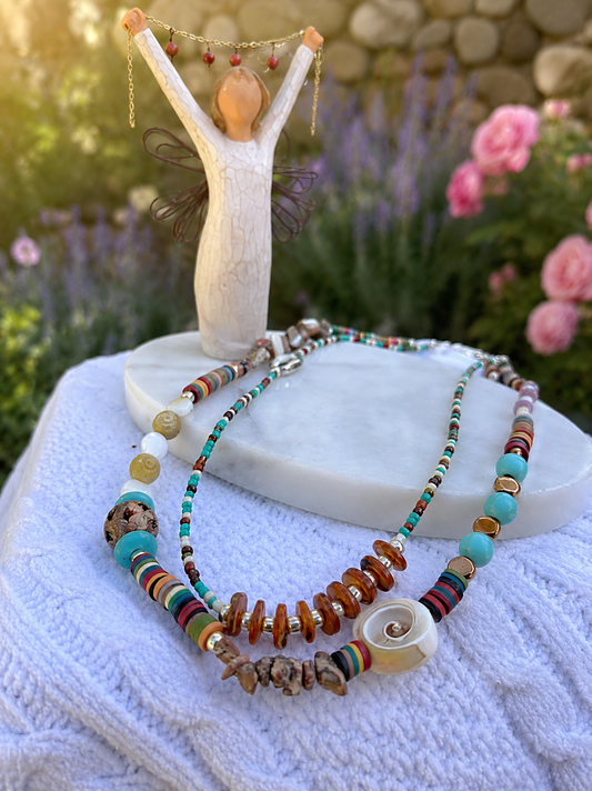 Coastal Boho Layered Necklace