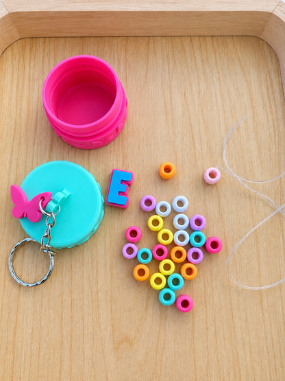 Make Your Own Personalized Bracelet Kit – 3D Printed Keychain Container