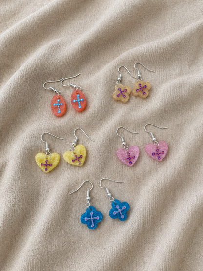 5 pairs for $10 Random Handmade Resin Earrings