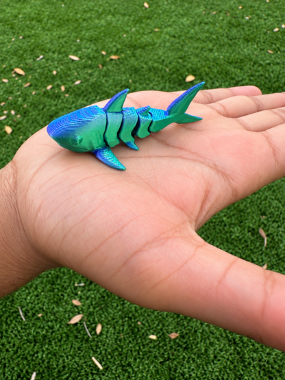 3D Printed Articulated Shark Fidget Toy