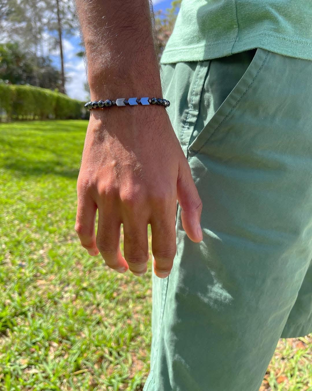 Three Hematite Bracelet