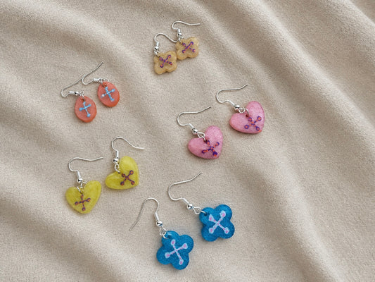 5 pairs for $10 Random Handmade Resin Earrings