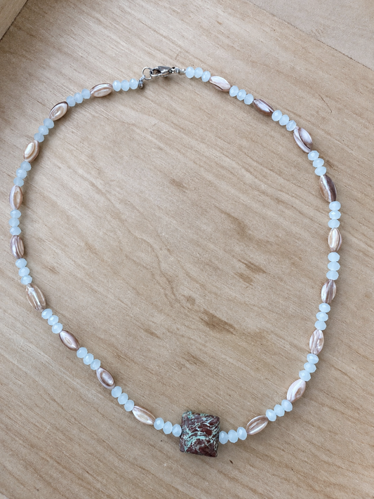 Coastal Earth Beaded Necklace