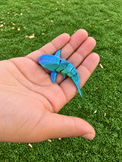 3D Printed Articulated Shark Fidget Toy