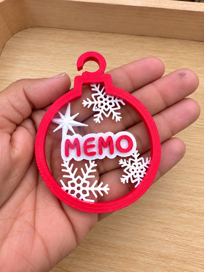 🎄 Personalized Christmas Ornament – Made Just for You! ❄️