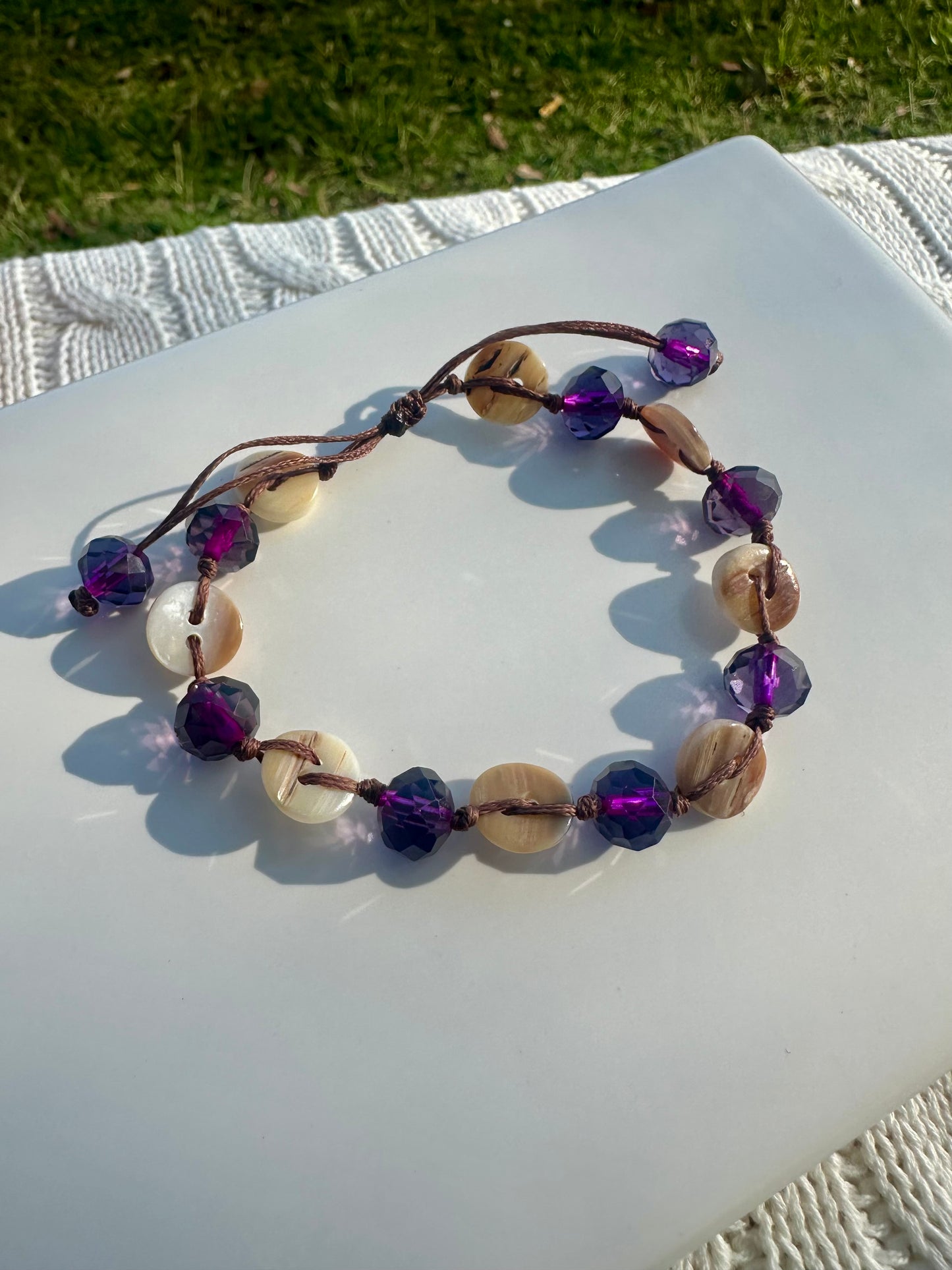 Deep Purple Glow Bracelet