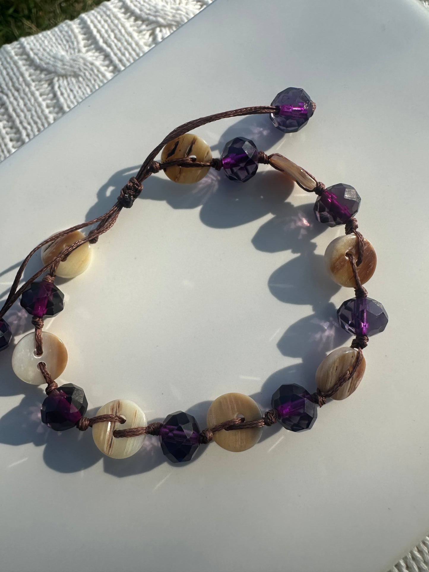 Deep Purple Glow Bracelet