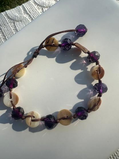 Deep Purple Glow Bracelet