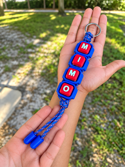 3D Printed Clicker Keychain with Paracord Strap
