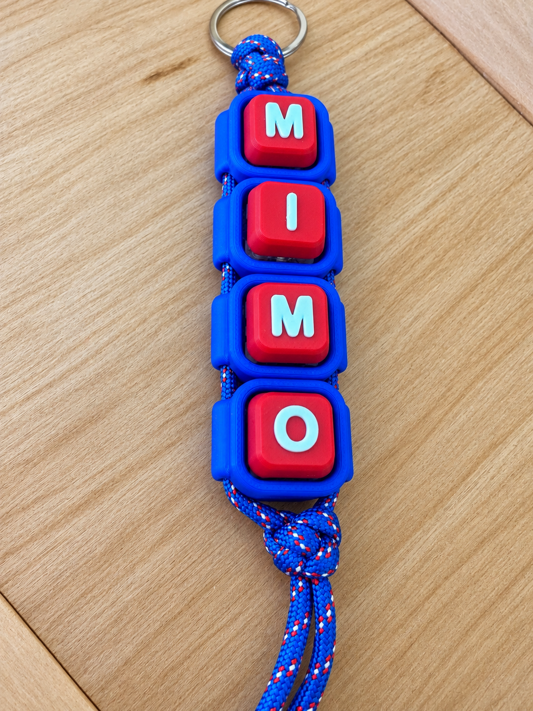 3D Printed Clicker Keychain with Paracord Strap