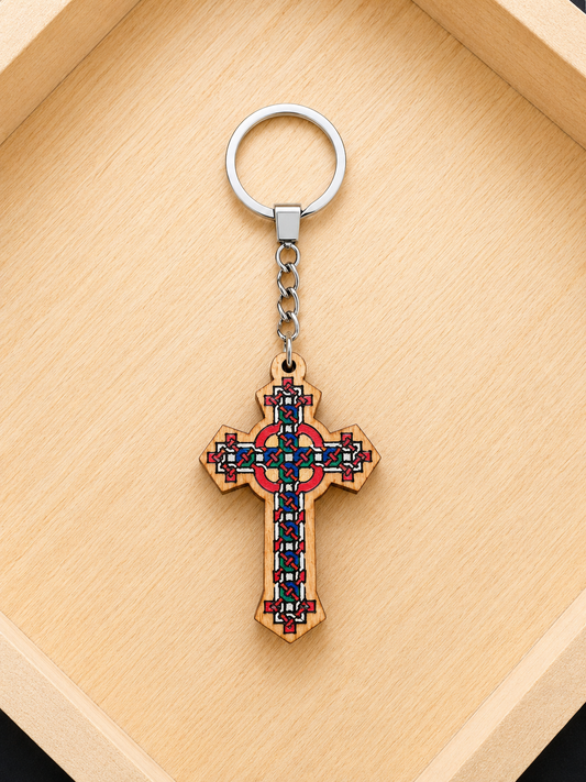 Yota Coptic Cross Keychain