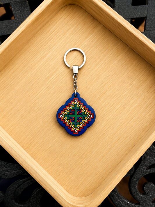 Yota Coptic Cross Keychain