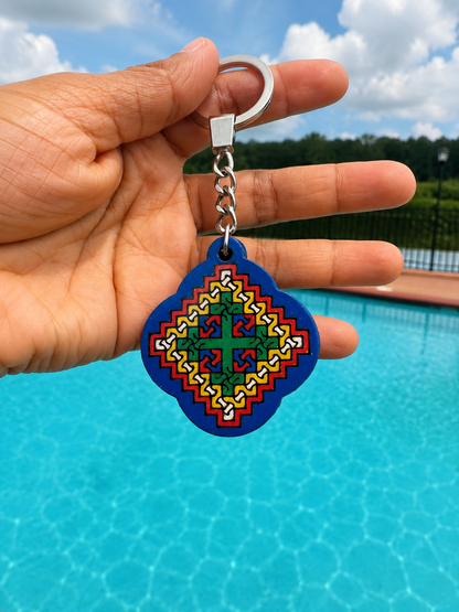 Yota Coptic Cross Keychain
