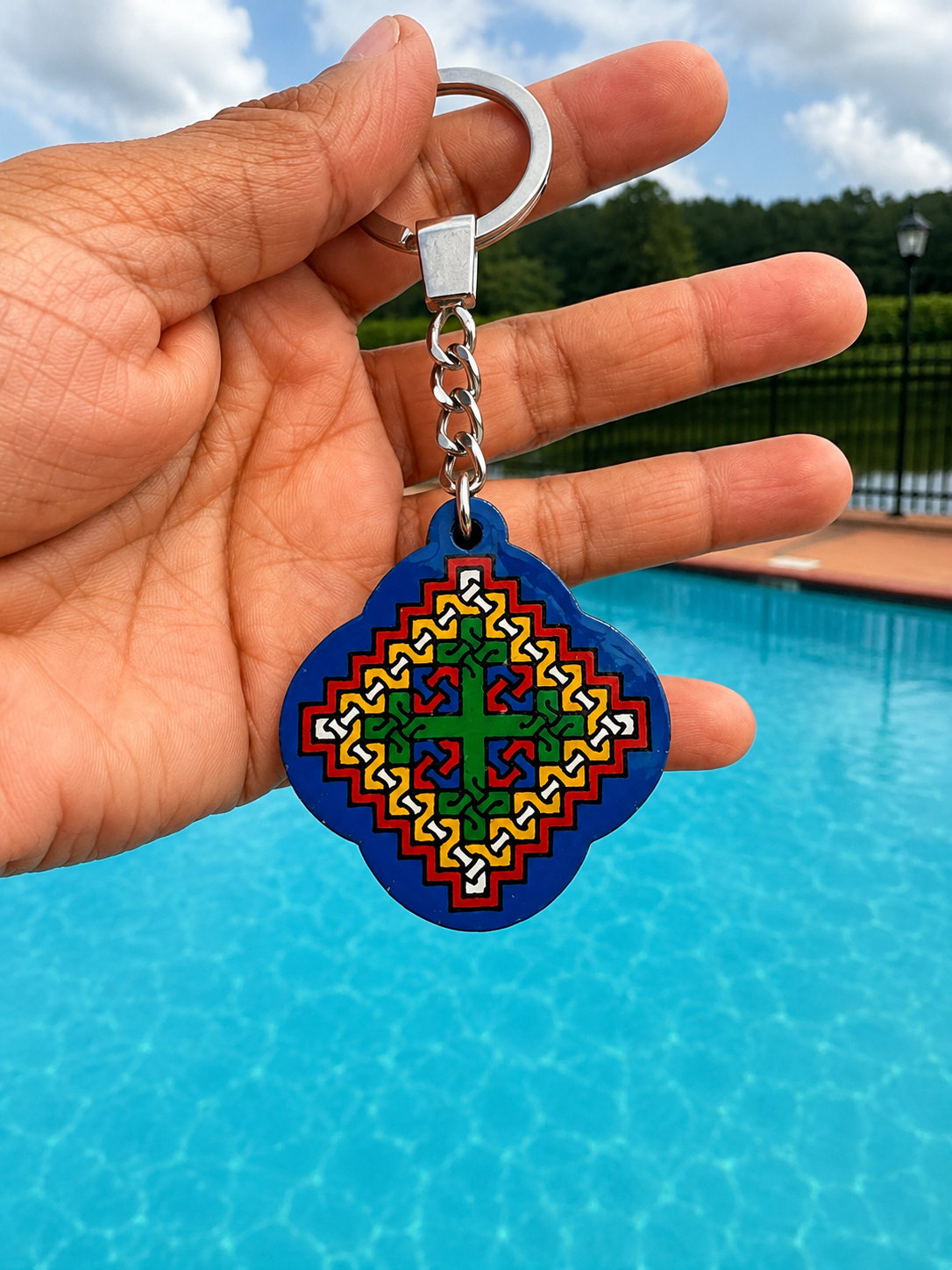 Yota Coptic Cross Keychain