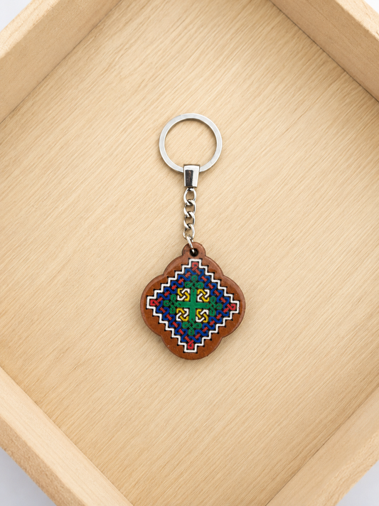 Yota Coptic Cross Keychain