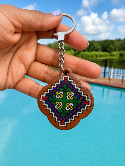 Yota Coptic Cross Keychain