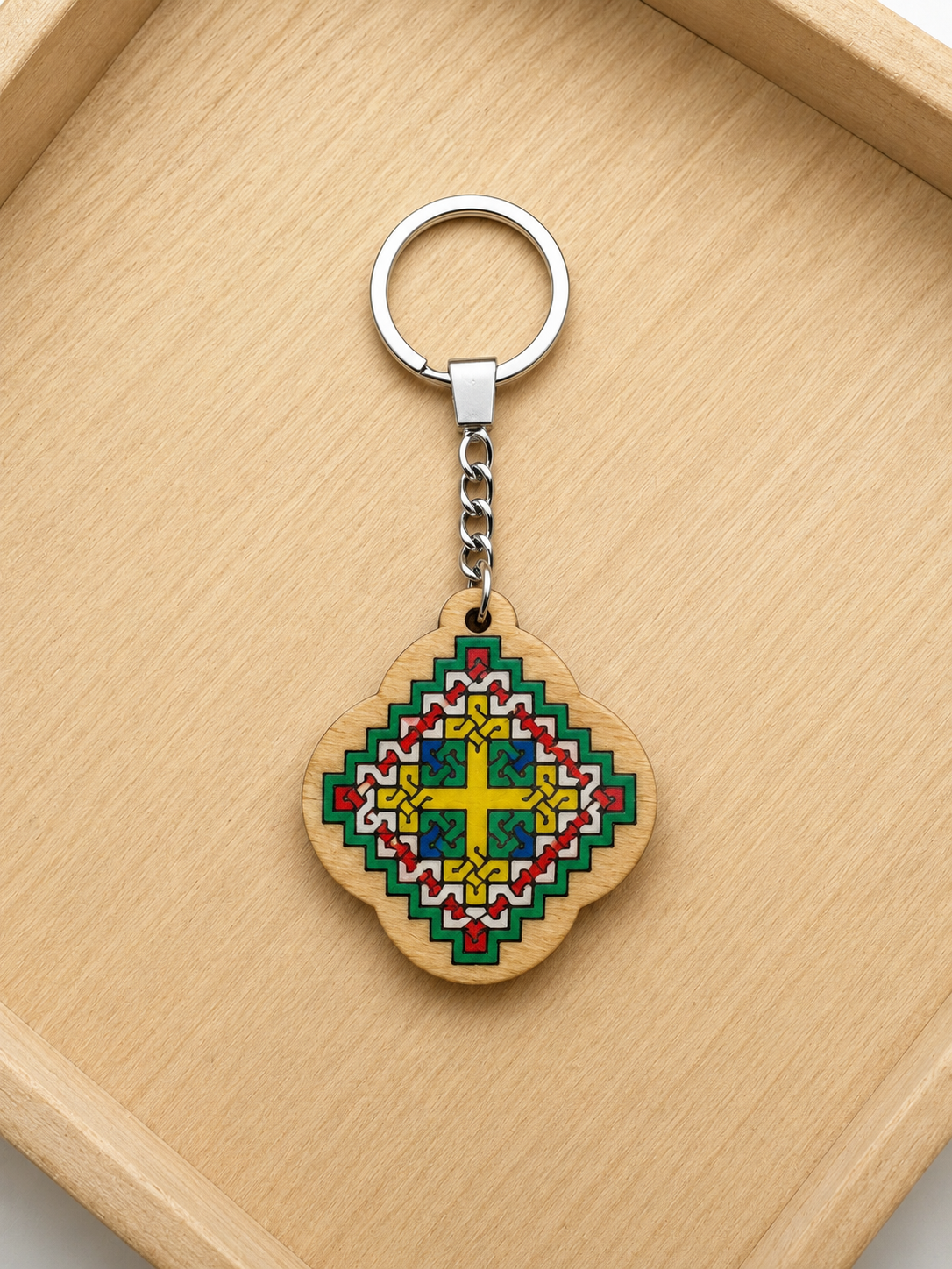 Yota Coptic Cross Keychain