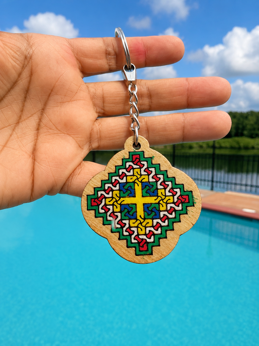 Yota Coptic Cross Keychain