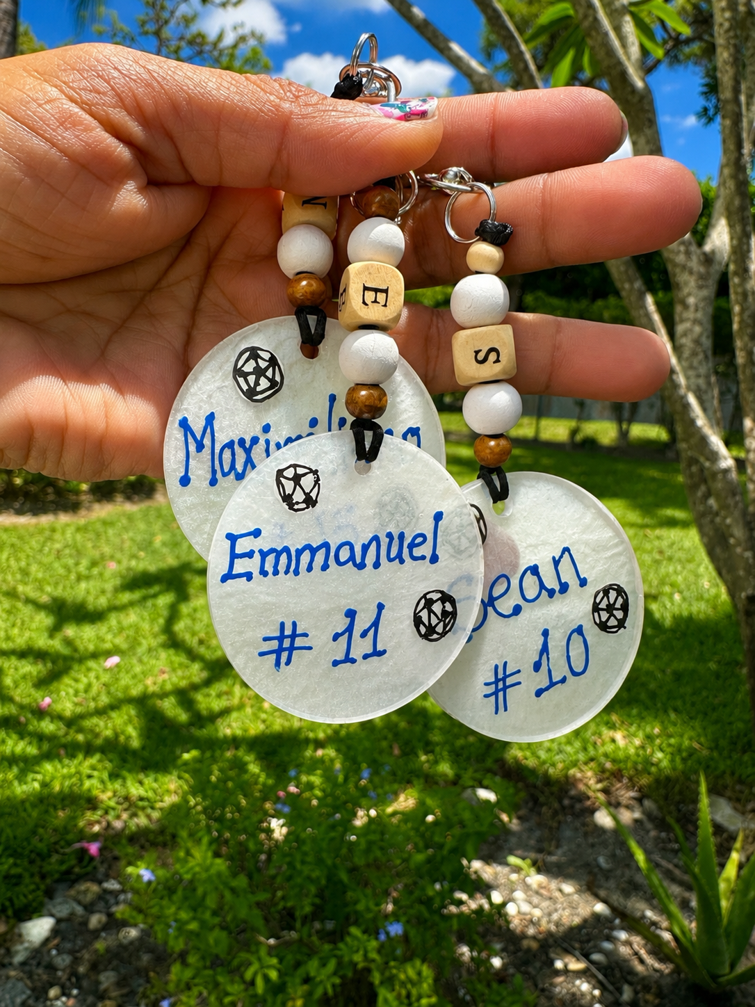 $5 each ⚽ Personalized Epoxy Soccer Team Keychains – Custom Player Gifts
