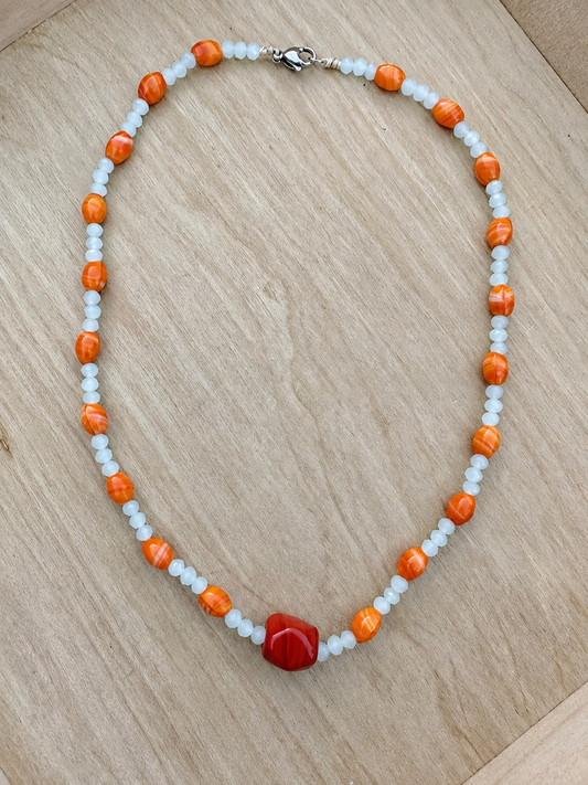 Sunset Breeze Beaded Necklace