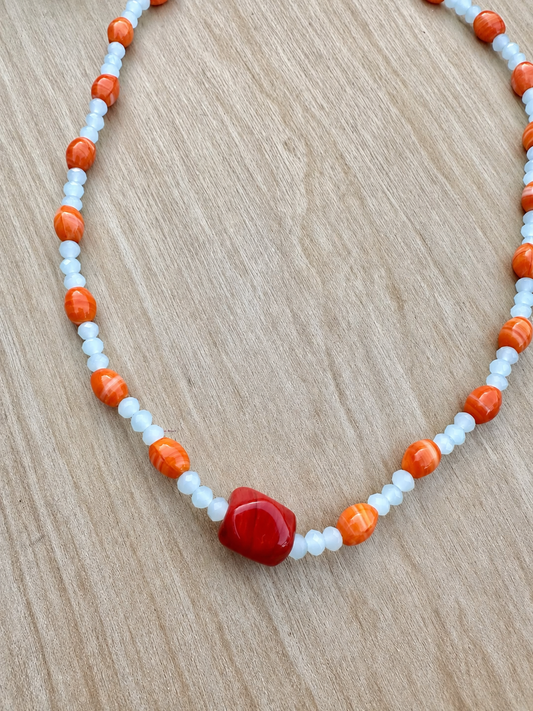Sunset Breeze Beaded Necklace