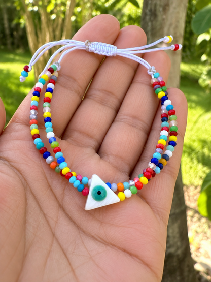 Color Pop Evil Eye Double-Strand Bracelet