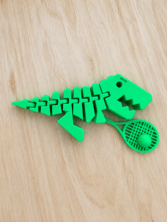 T-Rex Tennis Fidget – 3D Printed Dino Toy